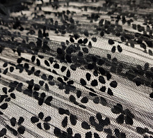 Купить К-2372-1-1 фатин гофре стретч аппликация ЦВЕТОК