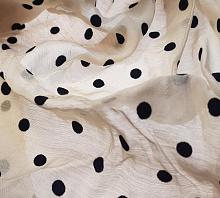 Купить К-2367-1 вискоза вуаль принт ФЛОК ГОРОХ